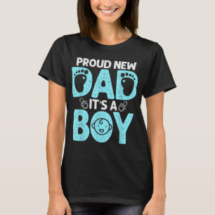 Funny Stolz neues Dad Geschenk für Männer Vatertag T-Shirt