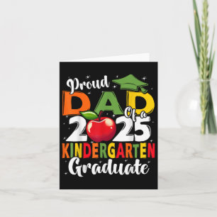 Funny Stolz Vater einer Cl of 2025 Kindergarten Gr Karte