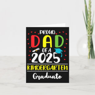 Funny Stolz Vater einer Cl of 2025 Kindergarten Gr Karte