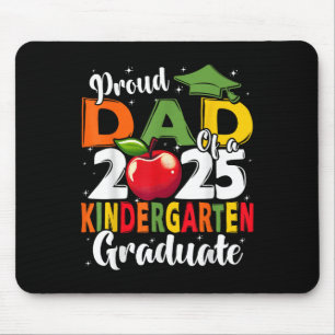 Funny Stolz Vater einer Cl of 2025 Kindergarten Gr Mousepad
