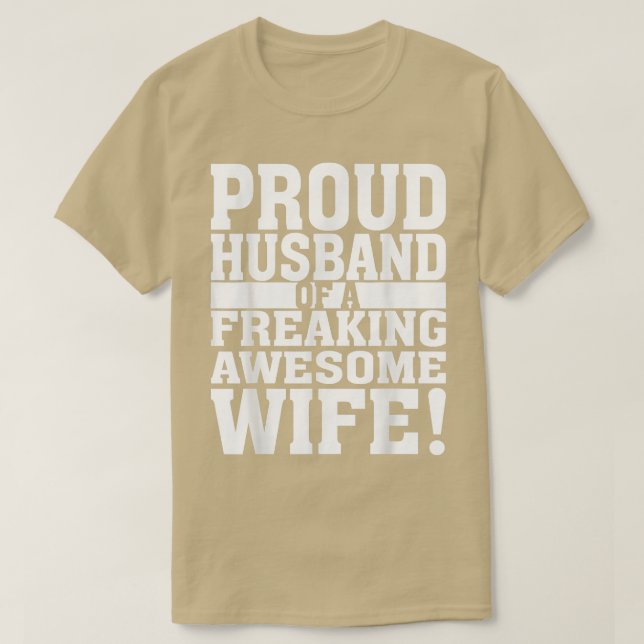 Funny stolzer Ehemann einer atemberaubenden phanta T-Shirt (Design vorne)