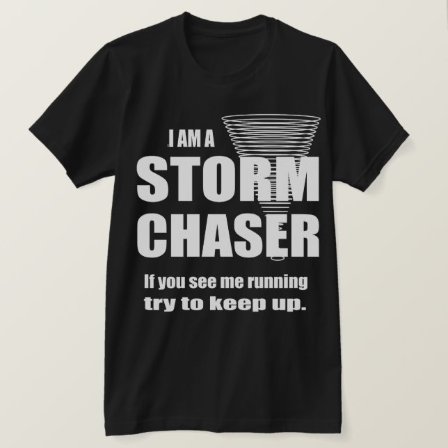 Funny Storm Chaser Bella Leinwand T - Shirt (Design vorne)