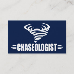 Funny Storm Chaser Tornado Twister Visitenkarte