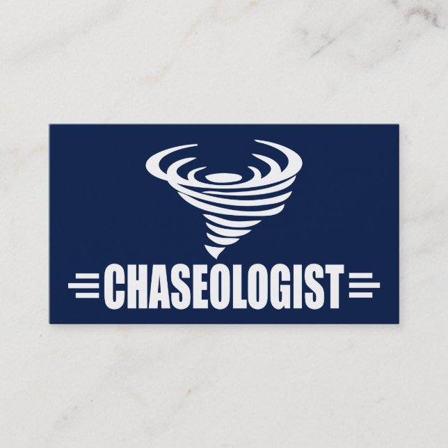 Funny Storm Chaser Tornado Twister Visitenkarte (Vorderseite)