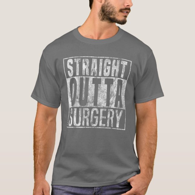 Funny Straight Outta Operation Patient Survivor Ge T-Shirt (Vorderseite)