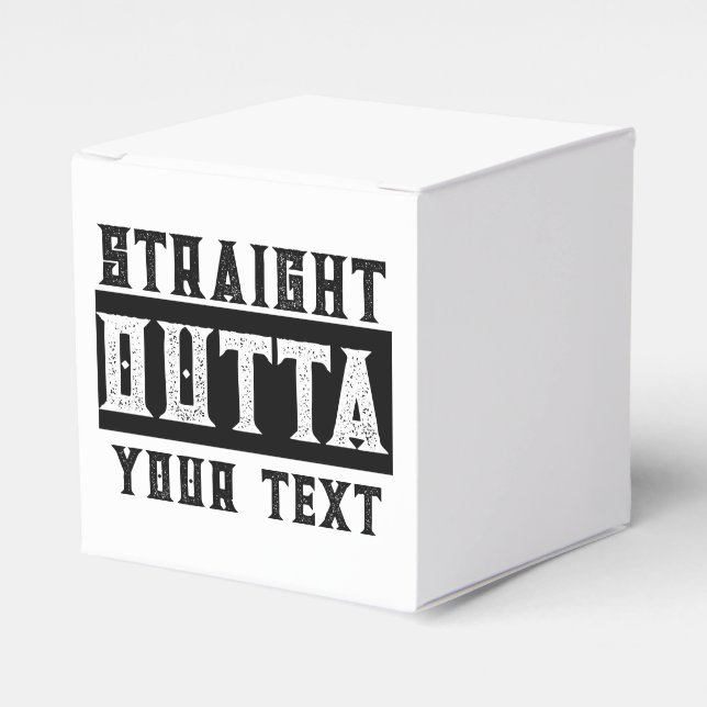 Funny 'Straight Outta Your Text' Geschenkschachtel (Vorderseite)