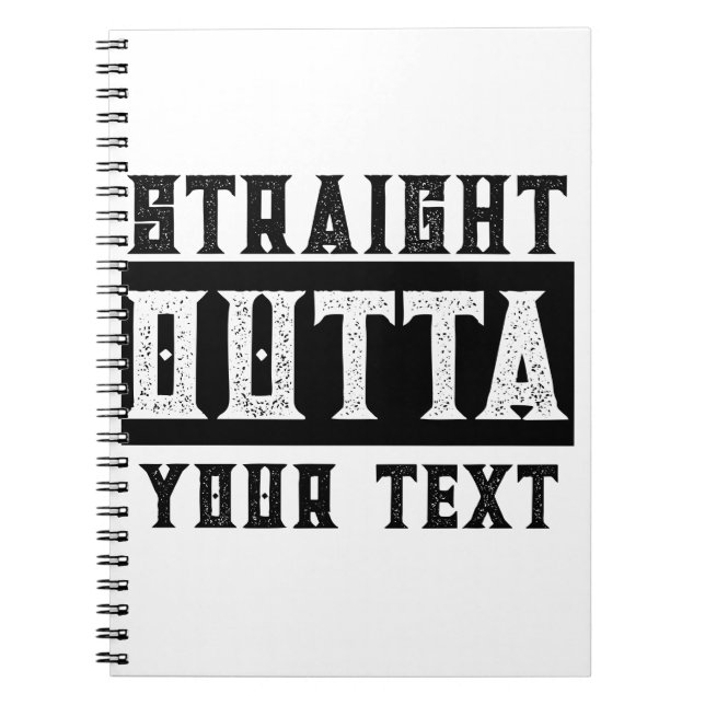 Funny 'Straight Outta Your Text' Notizblock (Vorderseite)
