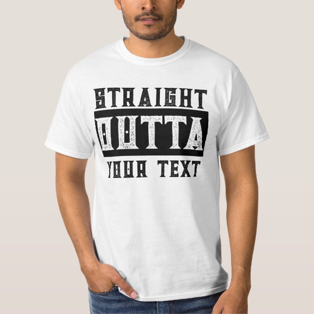 Funny 'Straight Outta Your Text' Parody-T - Shirt (Vorderseite)