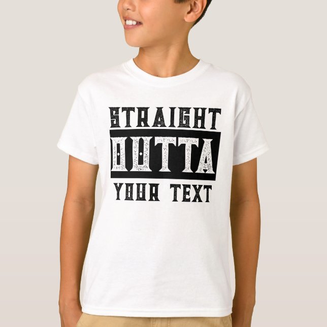Funny 'Straight Outta Your Text' T-Shirt (Vorderseite)