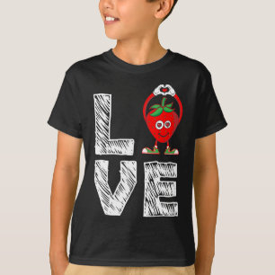 Funny Strawberry Fruit Lover Eater - I Liebe Straw T-Shirt