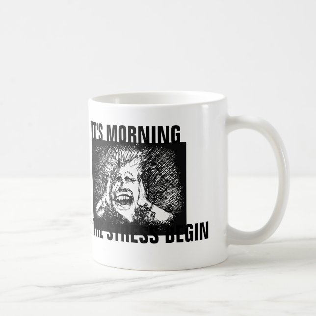 Funny Stress Coffee Tasse für Boss oder Mama (Rechts)