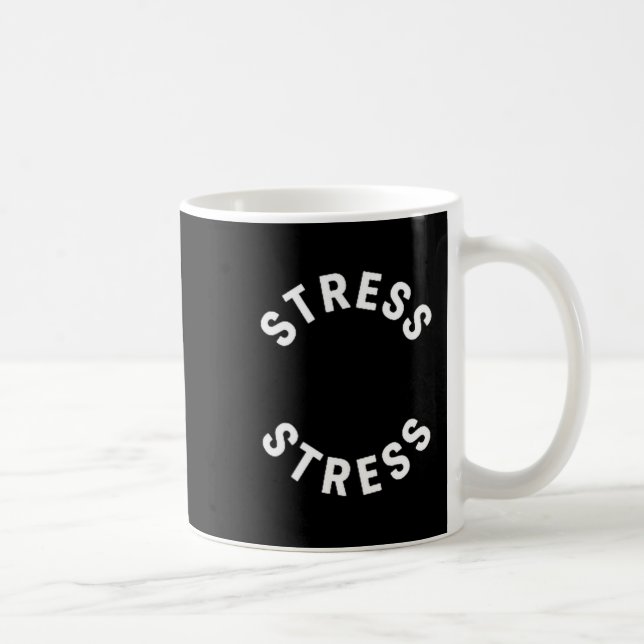 Funny Stress Is My Medal Tee - Humorous Life Warri Kaffeetasse (Rechts)