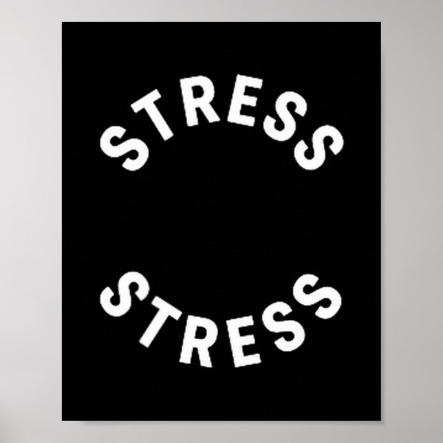 Funny Stress Is My Medal Tee - Humorous Life Warri Poster (Vorne)
