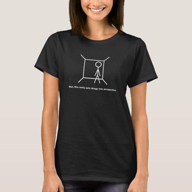Funny Strichmännchen Pun Novelty Sarcastic Cooler  T-Shirt (Vorderseite)
