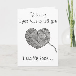 Funny strickt Lover's Valentine Feiertagskarte