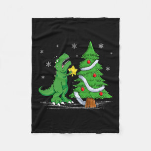 Funny Struggle is Real Dinosaur T-rex Dino Christm Fleecedecke