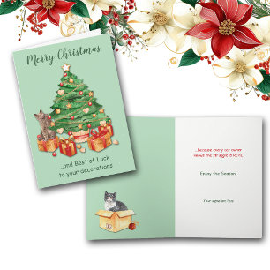 Funny Struggle ist echter Weihnachtskalender Feiertagskarte