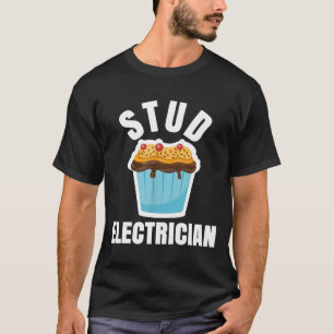 Funny Stud Muffin Electrician Ehband T-Shirt