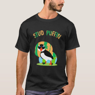 FUNNY STUD PUFFIN Niedlicher Zoo Animal Sea Bird G T-Shirt