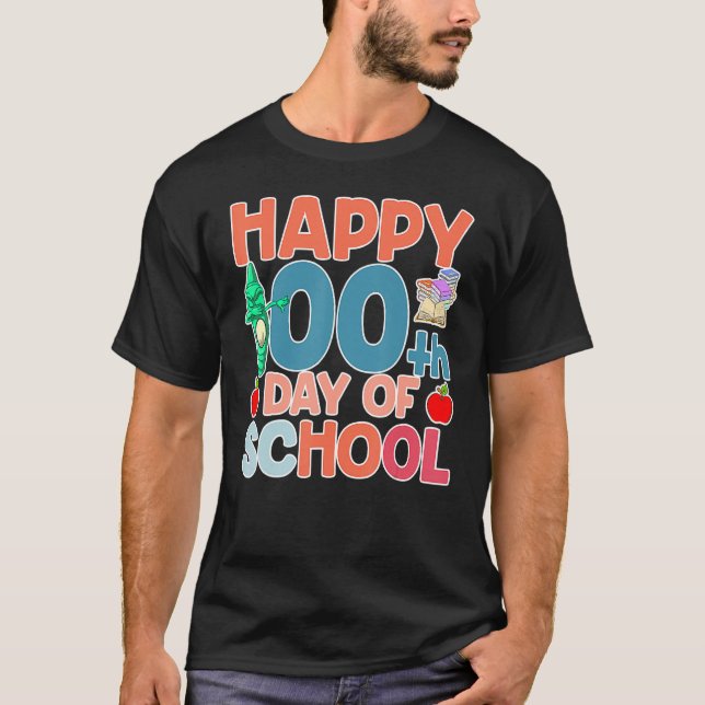 Funny Student Kids 100th Day Gift 100 Days Of Scho T-Shirt (Vorderseite)