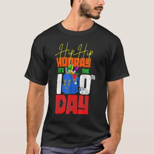 Funny Student Kids Gift 100th Day Happy 100 Days O T-Shirt (Vorderseite)