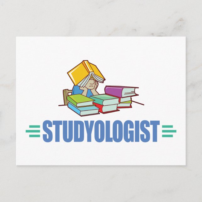 Funny Student Postkarte (Vorderseite)