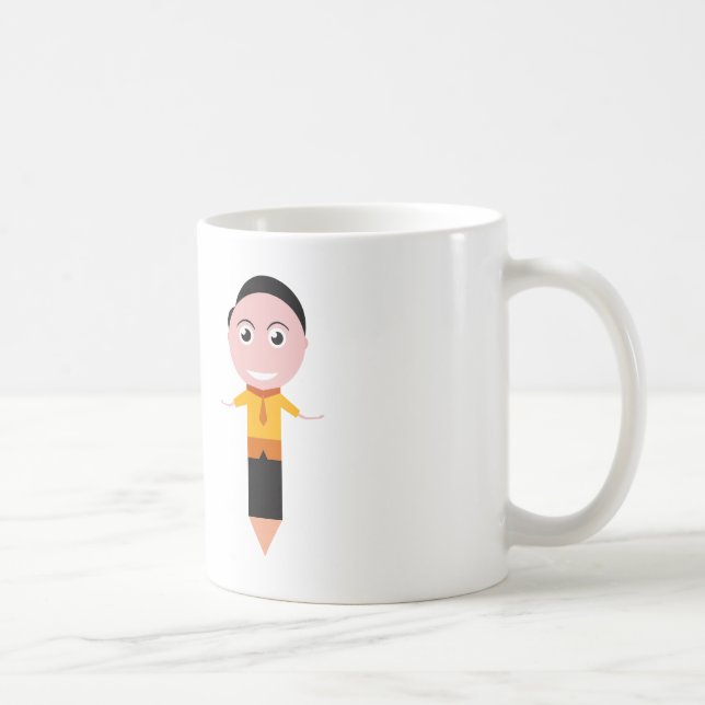 Funny Study Buddy - Stiftzeichendesign Kaffeetasse (Rechts)