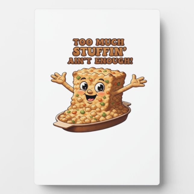 Funny Stuffing Overload Thanksgiving Classic T-Shi Fotoplatte (Vorderseite)