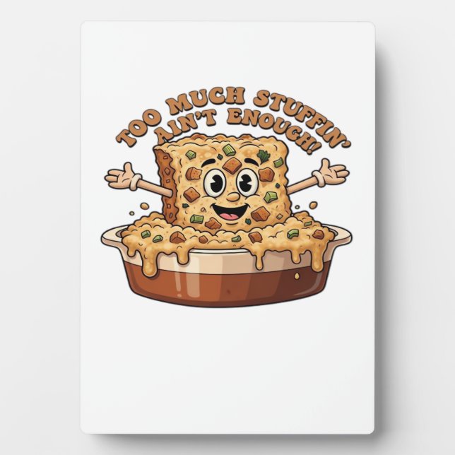 Funny Stuffing Overload Thanksgiving Classic T-Shi Fotoplatte (Vorderseite)