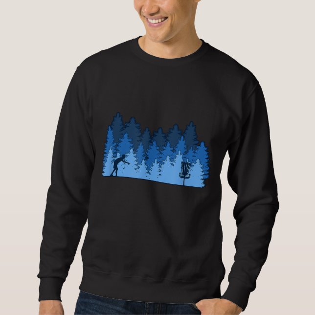 Funny Stupid Tree Disk Golf Geschenk Idee Sweatshirt (Vorderseite)