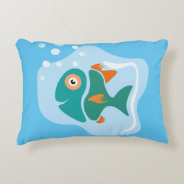 Funny Stylish Fish Dekokissen