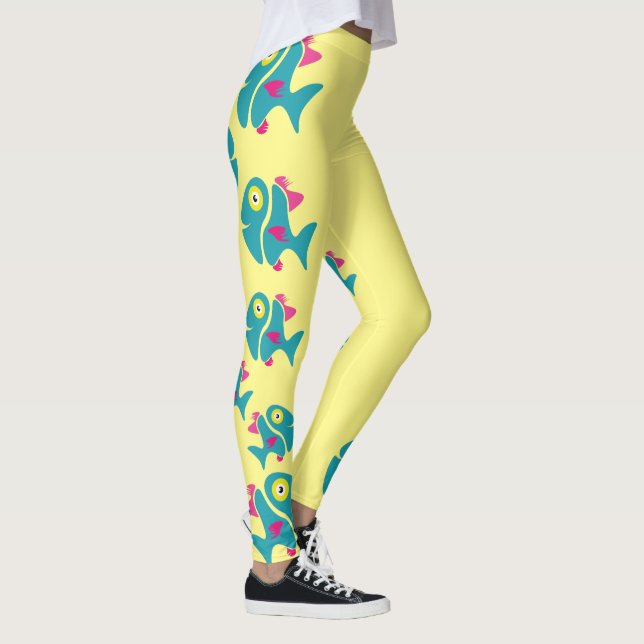 Funny stylish fish leggings (Rechts)