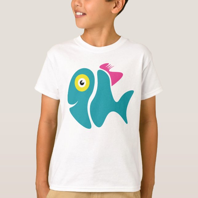 Funny Stylish Fish T-Shirt (Vorderseite)