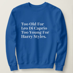 Funny Stylish Niedliche Minimal Monogram Blue Sweatshirt