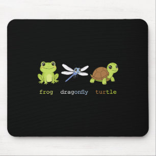 Funny Subtle Political Frog Dragonfly Turtle Resis Mousepad