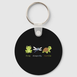 Funny Subtle Political Frog Dragonfly Turtle Resis Schlüsselanhänger