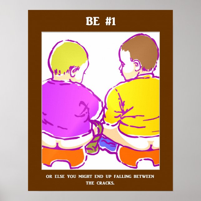 Funny Success Slogan Cheeky Play on Words Poster (Vorne)