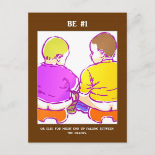 Funny Success Slogan Cheeky Play on Words Postkarte