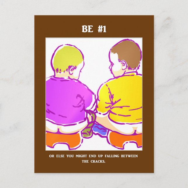 Funny Success Slogan Cheeky Play on Words Postkarte (Vorderseite)