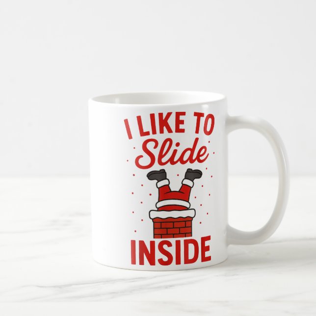 Funny Suggestive I Like To Slide Inside Quote Coup Kaffeetasse (Rechts)
