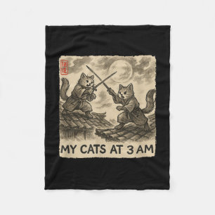 Funny Sumi-e Kawaii Tinte zum Malen japanischer me Fleecedecke