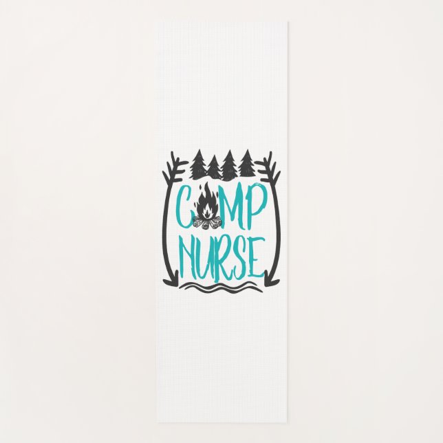 Funny Summer Camp Nursing Geschenk Camping RN Yogamatte (Vorderseite)