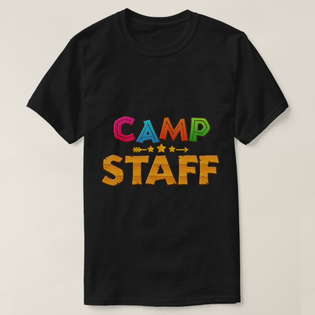 Funny Summer Camp Personaldirektor Camping Berater T-Shirt (Design vorne)