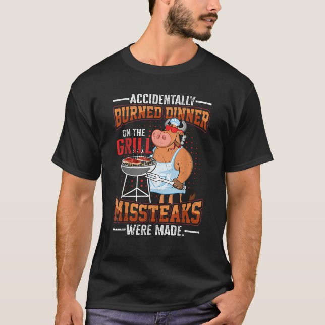 Funny Summer Ferien GRILLEN Grill Master Steaks Pa T-Shirt (Vorderseite)