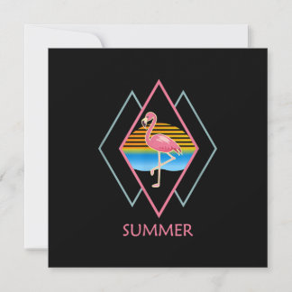 Funny Summer Flamingo | Niedlich Flamingo Lover Einladung