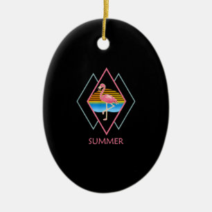 Funny Summer Flamingo Niedlich Flamingo Lover Keramik Ornament
