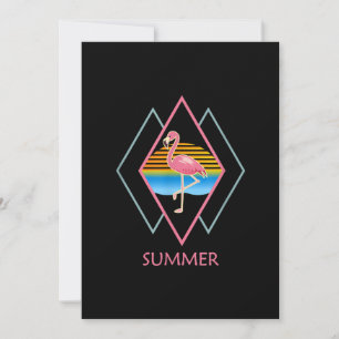 Funny Summer Flamingo   Niedlich Flamingo Lover Save The Date