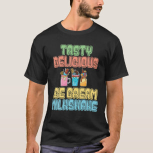 Funny Summer Ice Creme Milkshake Cartoon Lecker T-Shirt