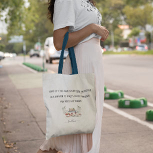 Funny Summer Reading   Monogrammbuch Tragetasche