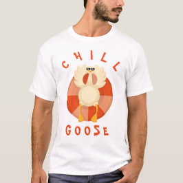 Funny Summer Vacacation Beach Chill Goose Swim Rin T-Shirt